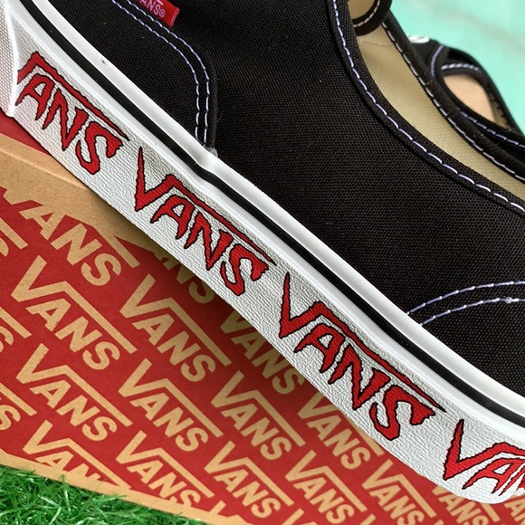 VANS AUTHENTIC SKETCH SIDEWALL Black/Red men’s - Picture 11 of 13